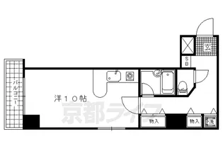 京都府京都市上京区二町目【マンション】の間取り