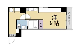 ライオンズマンション京都東堀川【5階】の間取り