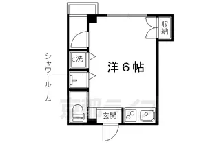 サンズ丸太町【102号室】の間取り