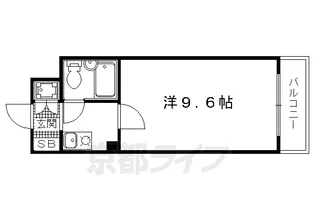 ホーユウコンフォルト二条城前【2階】の間取り