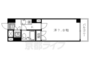 ホーユウコンフォルト二条城前【209号室】の間取り
