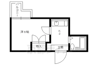 ス・プレール北野【308号室】の間取り