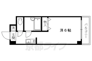 奥田河原町ビル【503号室】の間取り