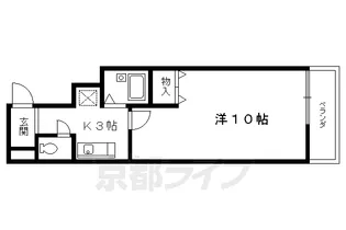 アヴェニール【210号室】の間取り
