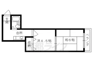 レマン竹花【201号室】の間取り
