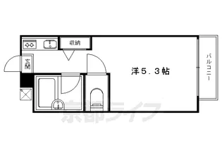 京都府京都市左京区高野泉町【マンション】の間取り