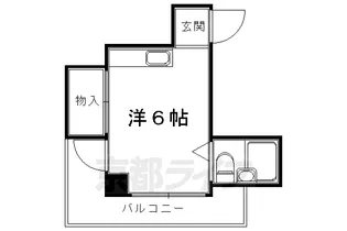 京都府京都市左京区岩倉中大鷺町【マンション】の間取り