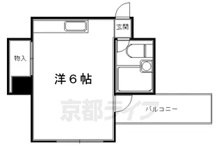 京都府京都市左京区岩倉中大鷺町【マンション】の間取り