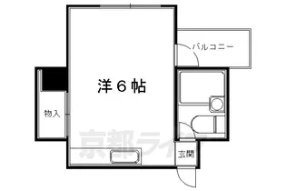 京都府京都市左京区岩倉中大鷺町【マンション】の間取り