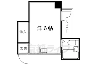 京都府京都市左京区岩倉中大鷺町【マンション】の間取り