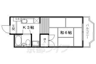 サンシティ共立【102号室】の間取り