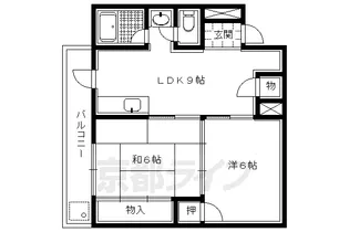 シャトレ西陣【305号室】の間取り