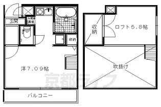 カレラ・デ・エステ【908号室】の間取り