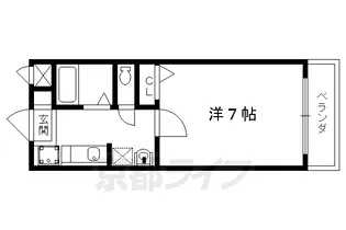 フルール御蔭【203号室】の間取り