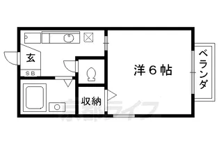 ロイヤルハイネス【201号室】の間取り