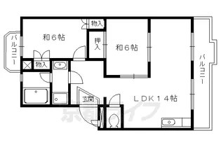シャルム80【3-E号室】の間取り