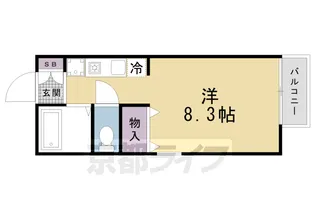 セジュール深泥池【1階】の間取り