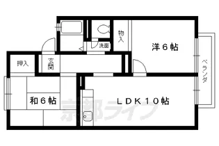 京都府京都市北区上賀茂津ノ国町【アパート】の間取り