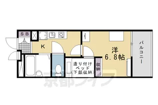 レオパレス前田【103号室】の間取り