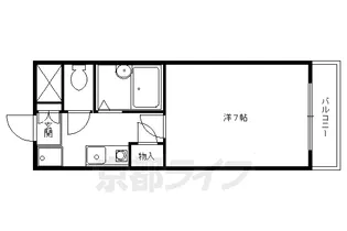 二条丸美ビル【311号室】の間取り