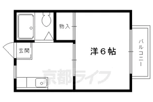 シティハイツ修学院【203号室】の間取り