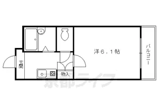ファミリエ北白川【105号室】の間取り