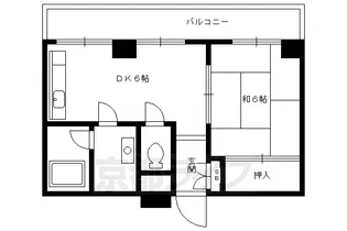 メモリー北白川【301号室】の間取り