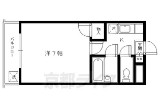 コーポフローレル【105号室】の間取り
