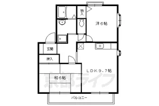 コンフォレスト【201号室】の間取り