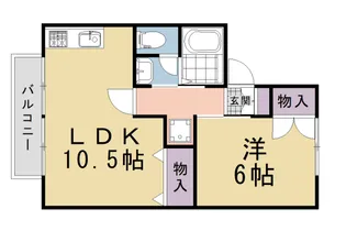「セジュール山ノ森」【205号室】の間取り