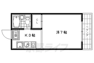 サンハイツ北山【205号室】の間取り