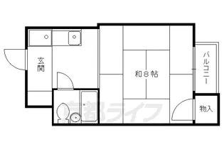 コーポ一乗寺【202号室】の間取り