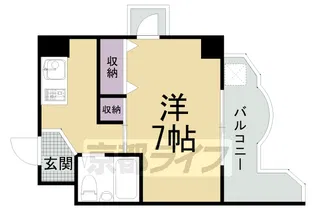 賀茂女子学生会館【407号室】の間取り