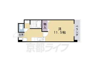 1Kの間取り画像