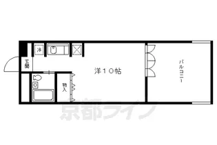 京都府京都市左京区下鴨東本町【マンション】の間取り