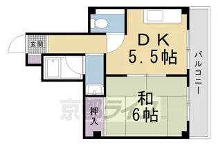 京都府京都市北区紫野郷ノ上町【マンション】の間取り