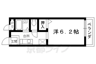 第二養稼公寓【203号室】の間取り
