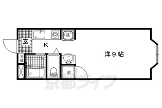 京都府京都市北区大宮田尻町【アパート】の間取り