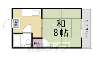 叡山荘【304号室】の間取り