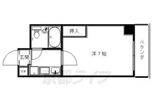 リバティ東大路【502号室】の間取り