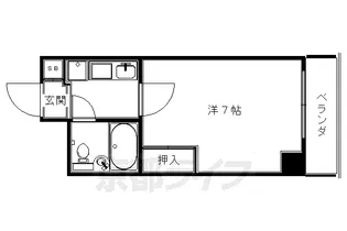 リバティ東大路【303号室】の間取り