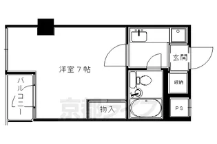 リバティ東大路【207号室】の間取り