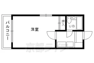 京都府京都市北区鷹峯黒門町【マンション】の間取り