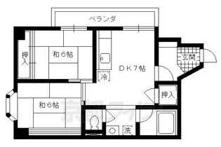 コスモ星の子ハイツ【406号室】の間取り