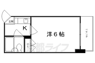 フレッシュ柏野【202号室】の間取り