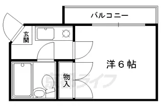 京都府京都市北区紫野上柏野町【マンション】の間取り