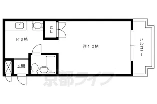 ヴィラホワイト【218号室】の間取り