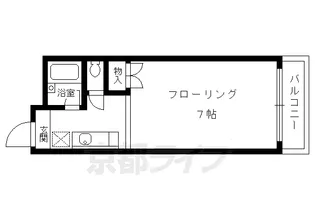 京都府京都市北区等持院東町【マンション】の間取り