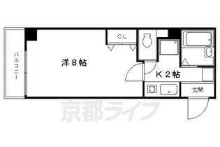 京都府京都市南区八条町【マンション】の間取り