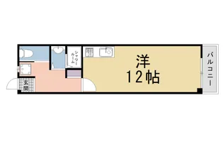 ミスティニッシン【206号室】の間取り